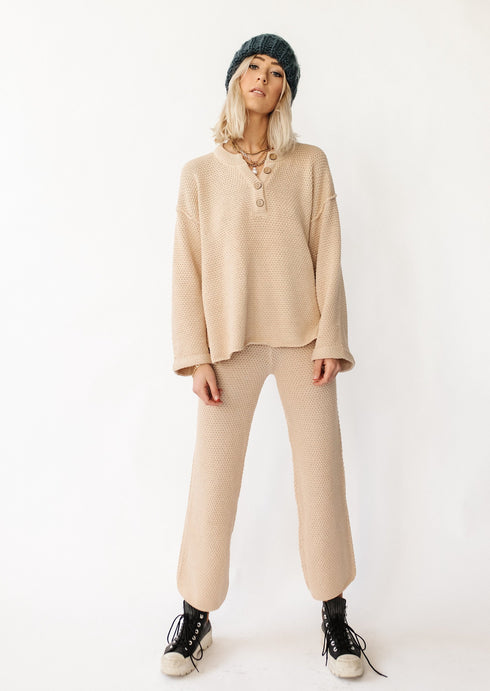 Snow Bunny Sweater Set// Natural